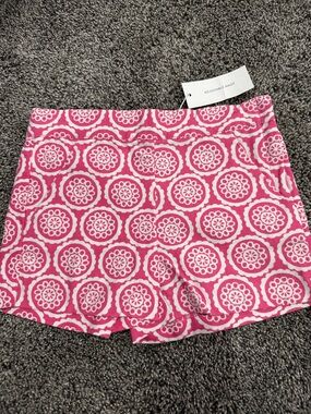 Janie and Jack Pink and White Patterned Girls' Shorts